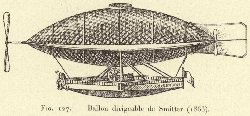 Lenkballon von Smitter (1866) von French School