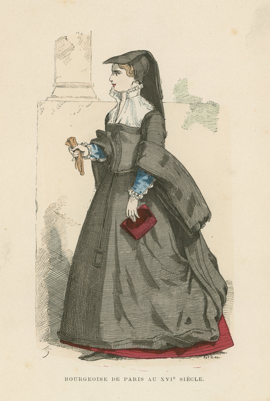 Bürgerliche Pariserin, 16. Jahrhundert von French School