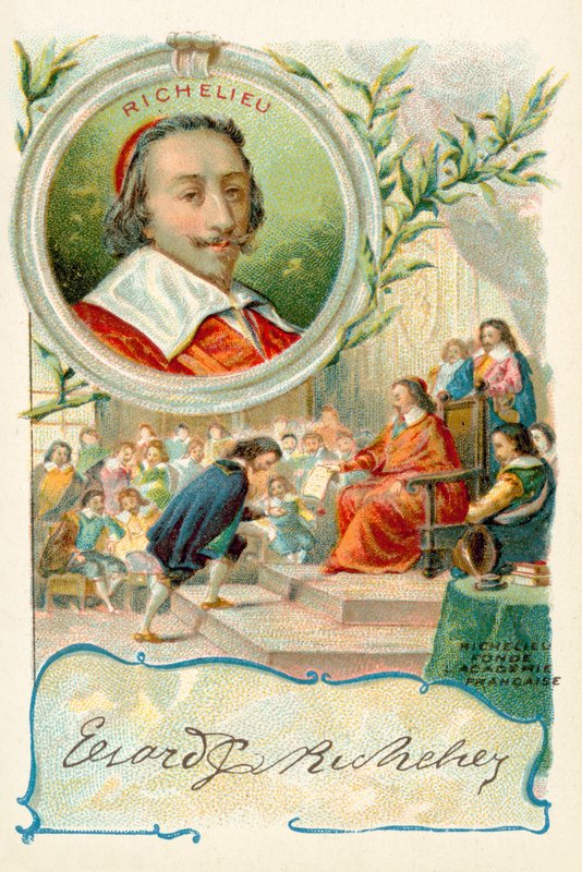 Kardinal Richelieu gründet die Académie Française von French School