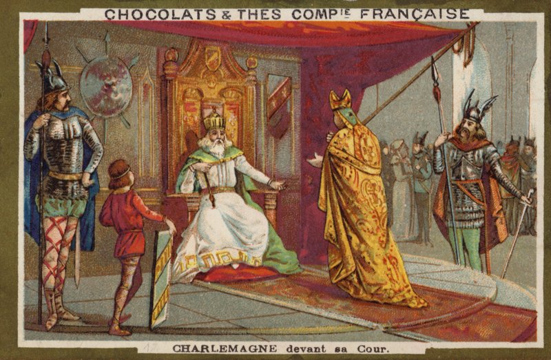 Karl der Große und sein Hof von French School