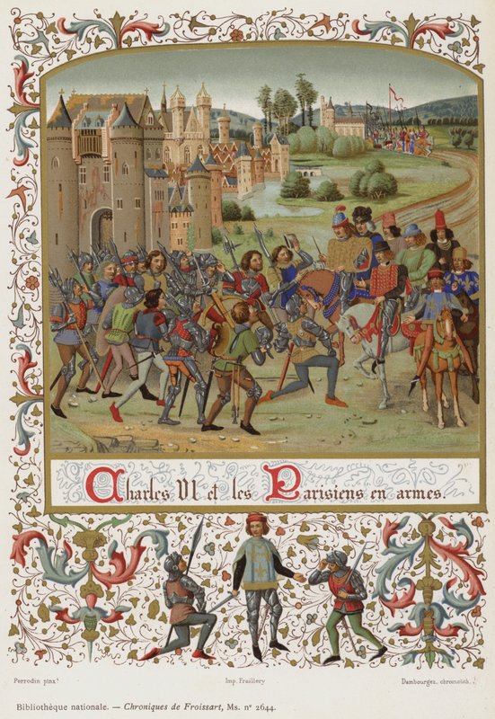 Karl VI. und die Pariser in Waffen von French School