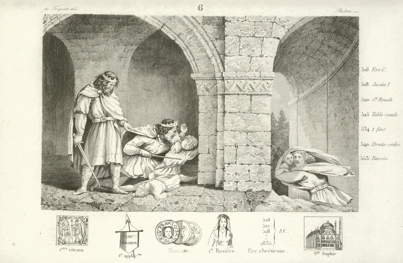 Childebert I., Frankenkönig von Paris von French School