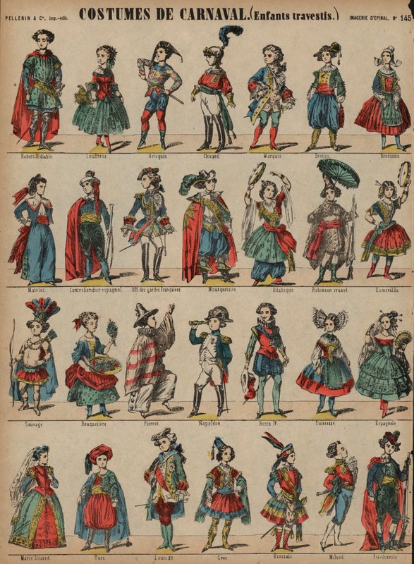 Kinderkarnevalskostüme von French School