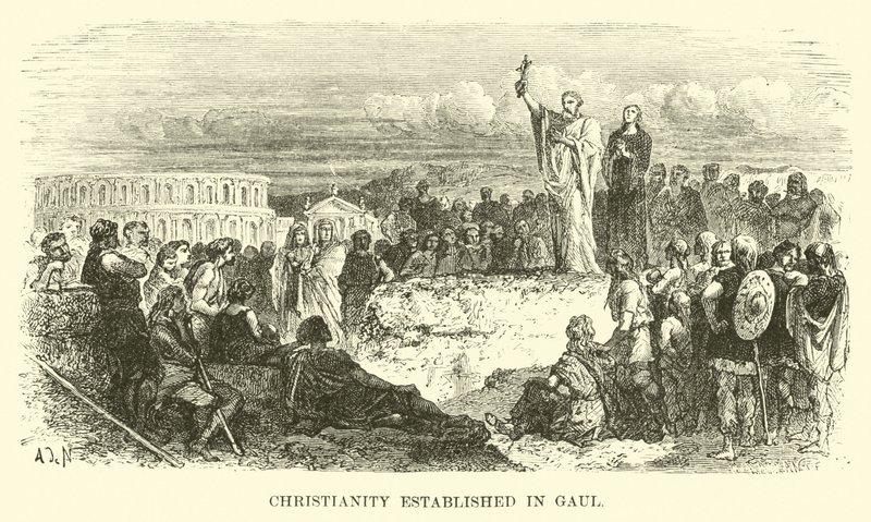 Das Christentum in Gallien etabliert von French School