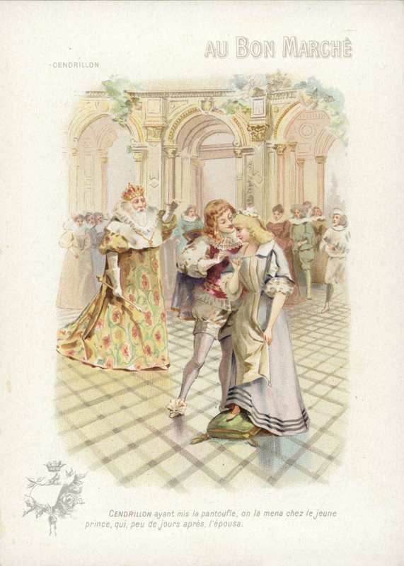 Aschenputtel, spricht mit dem Prinzen von French School