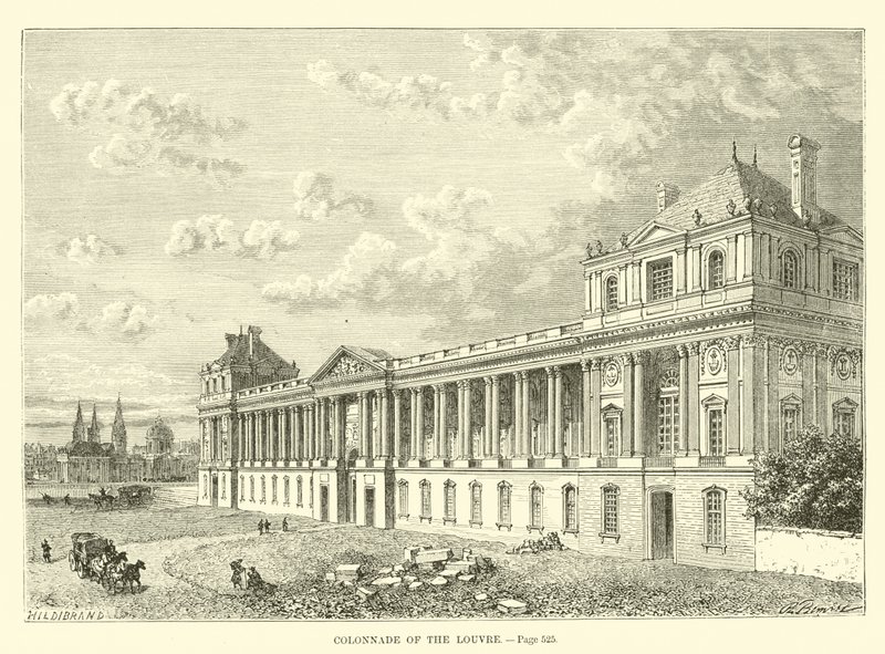 Kolonnade des Louvre von French School
