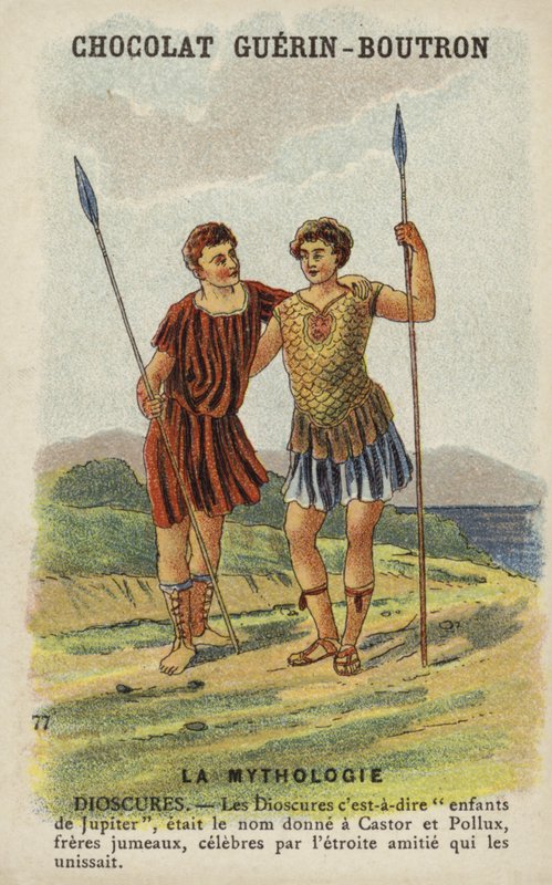 Dioskuren, d.h. Kastor und Pollux von French School