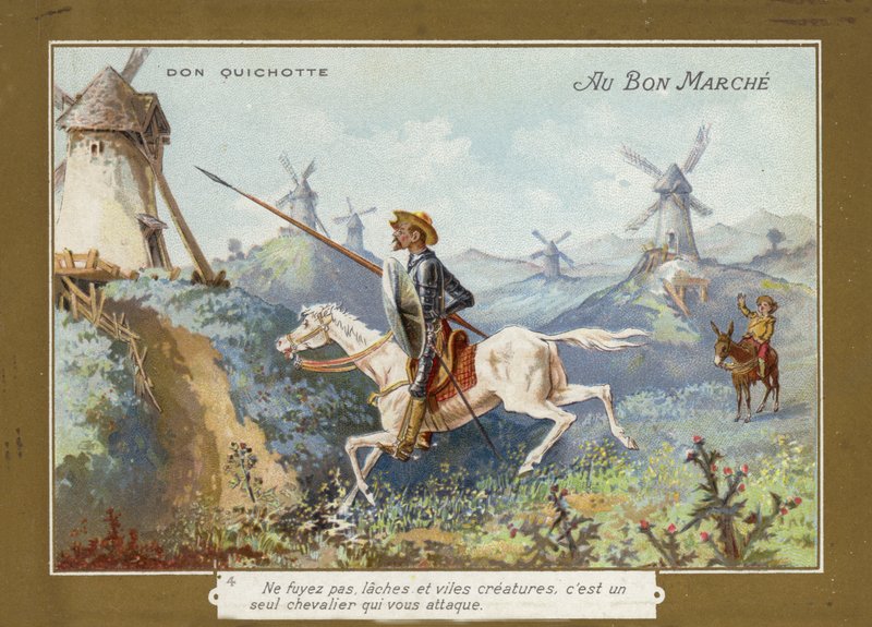 Don Quijote zu Pferd von French School