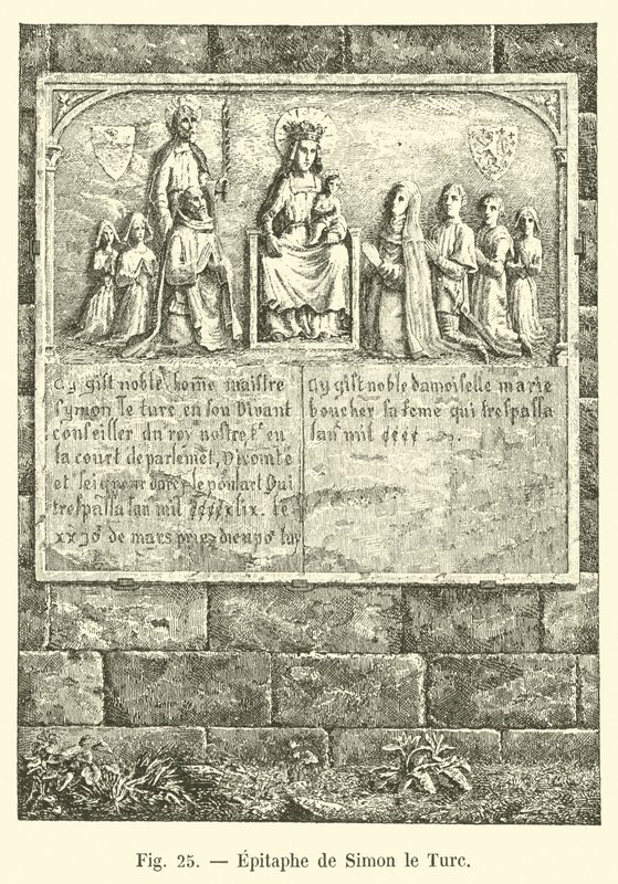 Epitaph von Simon der Türke von French School