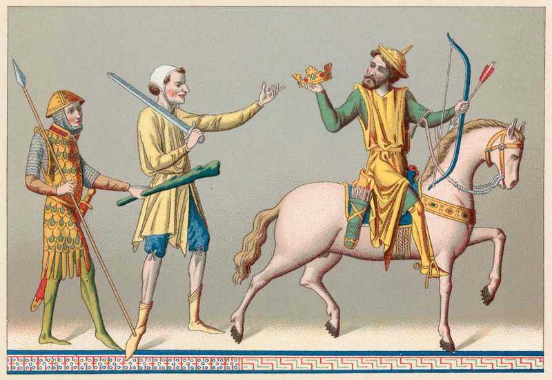 Europa Mittelalter Kostüm von French School