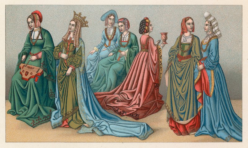 Europa XV-XVI. Jahrhundert Kostüm von French School