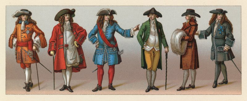 Europa XVII-XVIII Jahrhundert Kostüm von French School