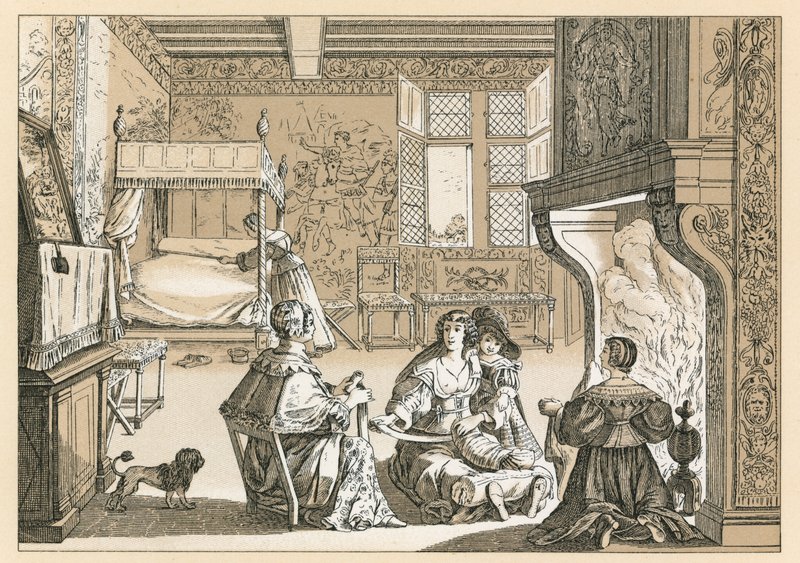 Europa XVII. Jahrhundert Kostüm von French School