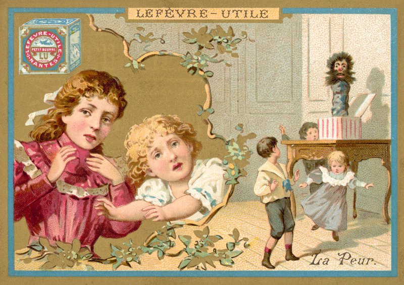 Angst (Chromolitho) von French School