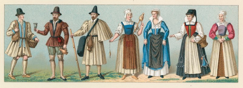 Kostüm Frankreich XVI. Jahrhundert von French School