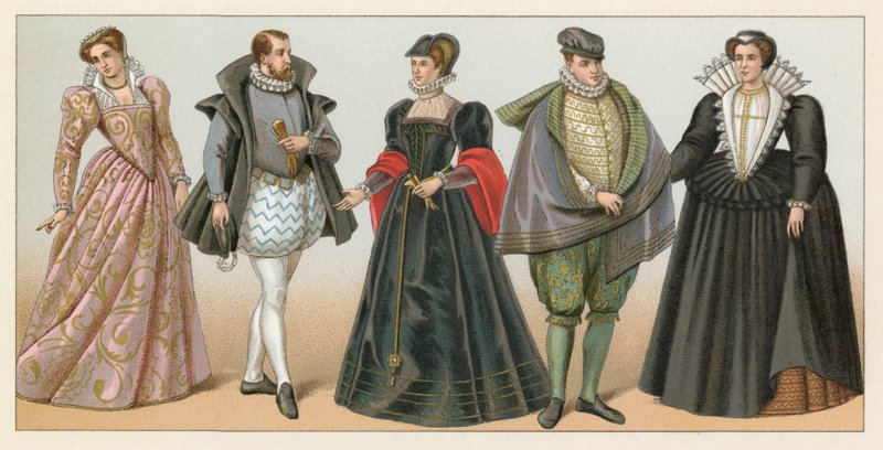 Kostüm Frankreich XVI. Jahrhundert von French School