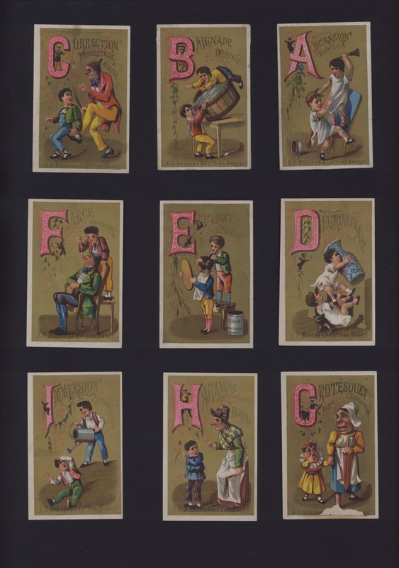 Französisches Comic-Alphabet von French School