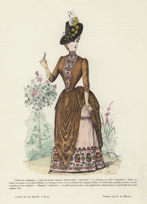 Französische Modeplatte, 1885-86 von French School