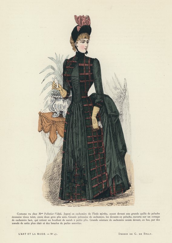 Französische Modeplatte, 1885-86 von French School