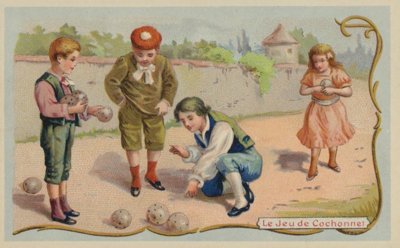Boule- oder Pétanque-Spiel von French School
