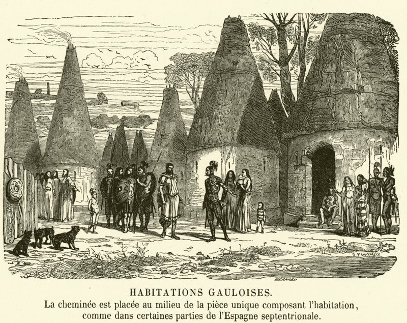 Gallische Häuser von French School
