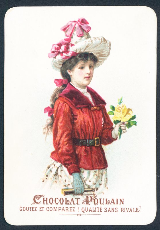 Mädchen mit Blumen von French School