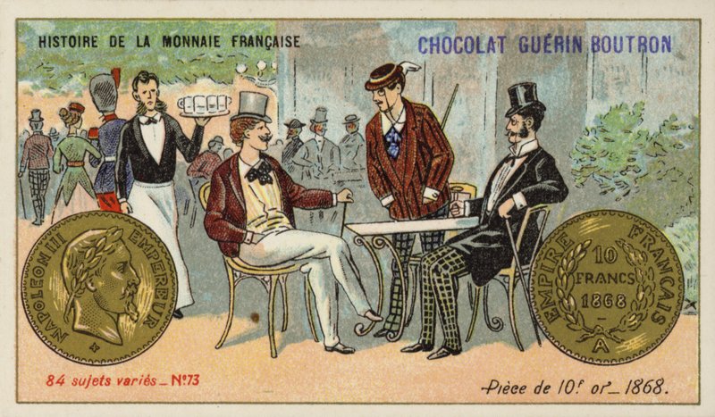 Goldstück zu 10 Francs von French School