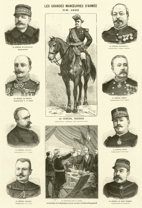 Große Manöver der französischen Armee von French School