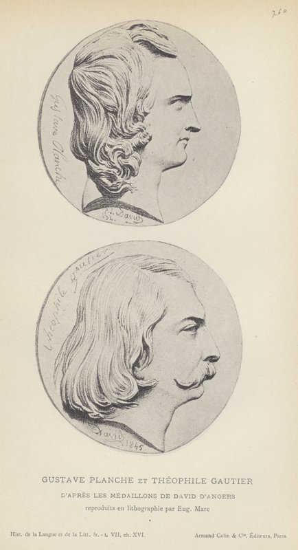 Gustave Planche Et Theophile Gautier von French School