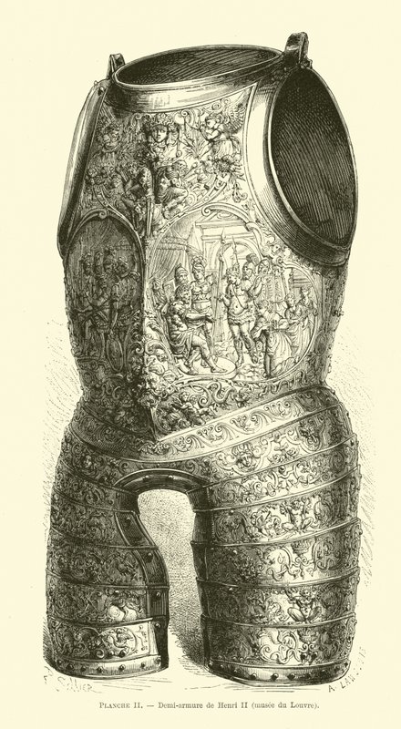 Halbrüstung von Heinrich II. von Frankreich von French School