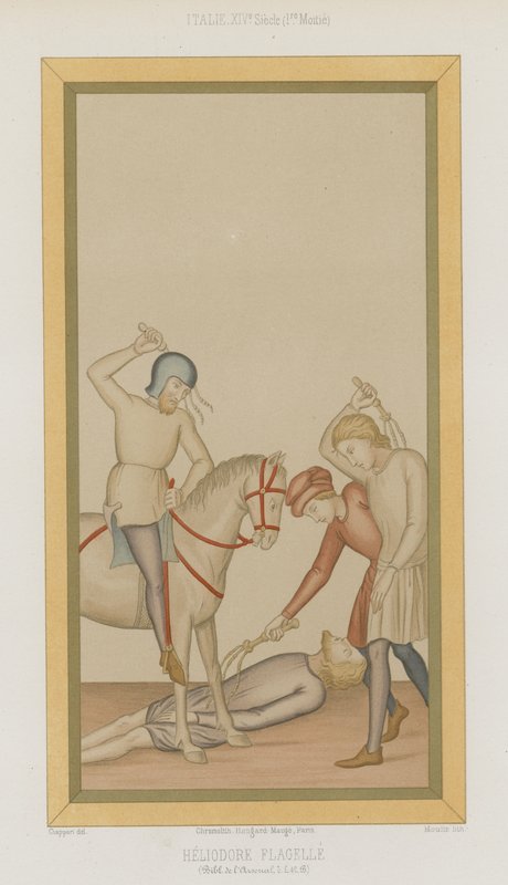 Heliodorus gepeitscht von French School