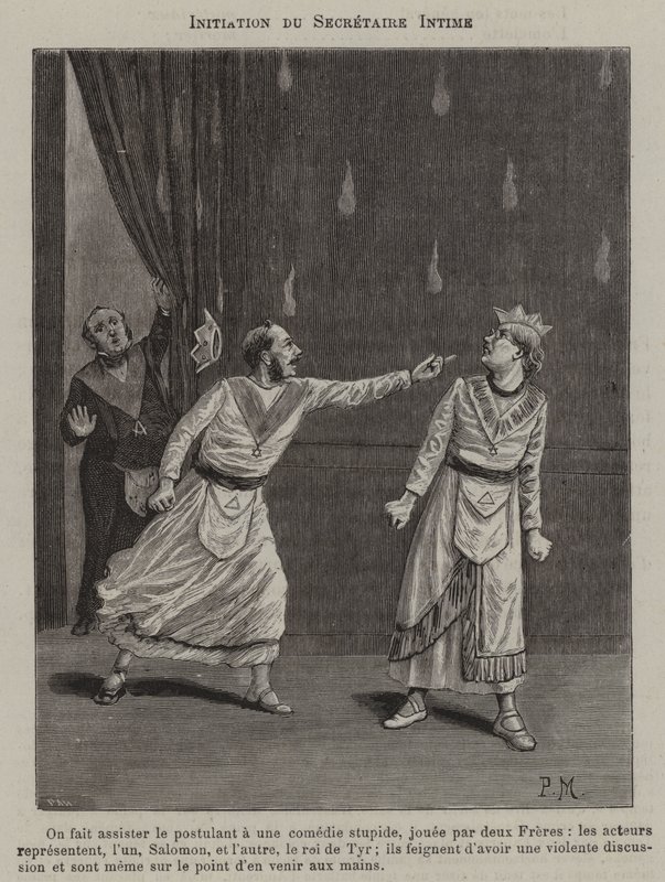 Einweihung eines Intimen Sekretärs (Stich) von French School