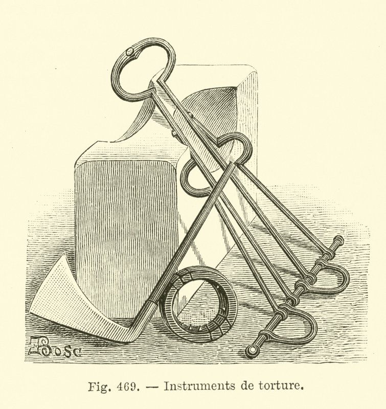 Folterinstrumente von French School