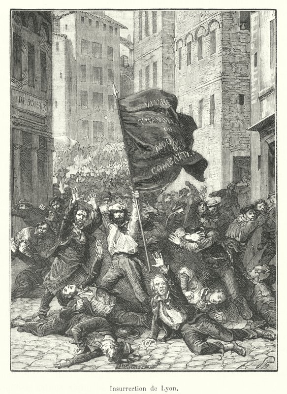 Aufstand von Lyon von French School