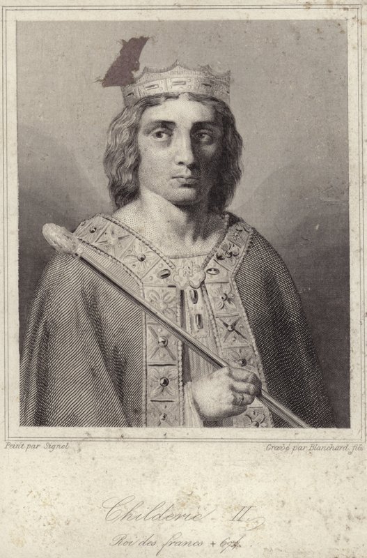 König Childerich II. von Austrasien von French School
