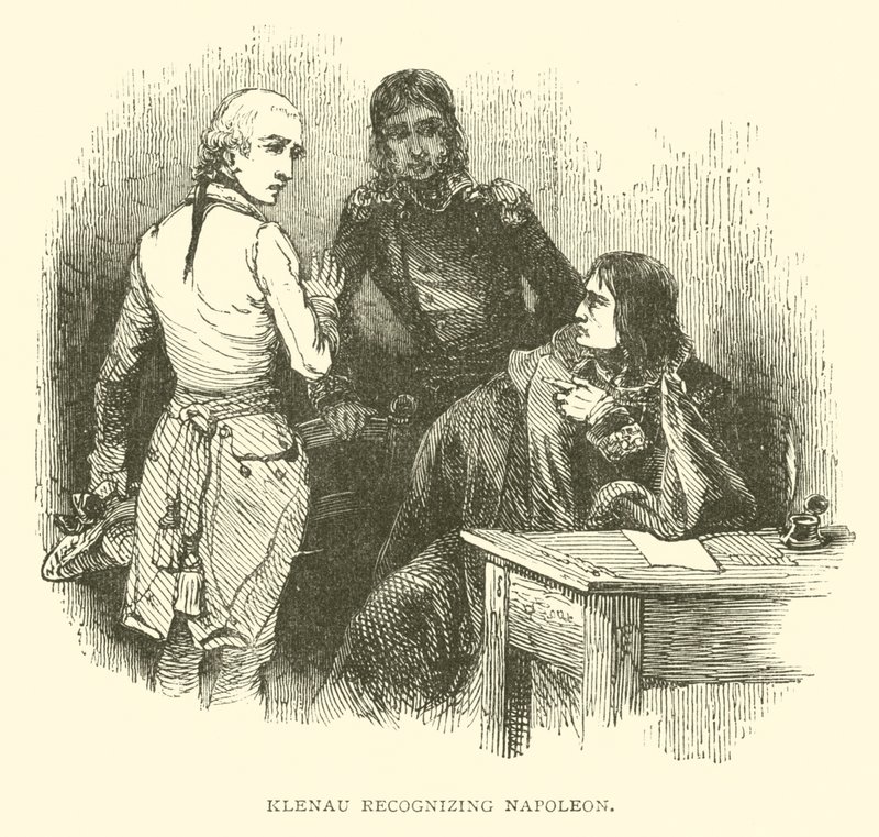 Klenau erkennt Napoleon (Stich) von French School