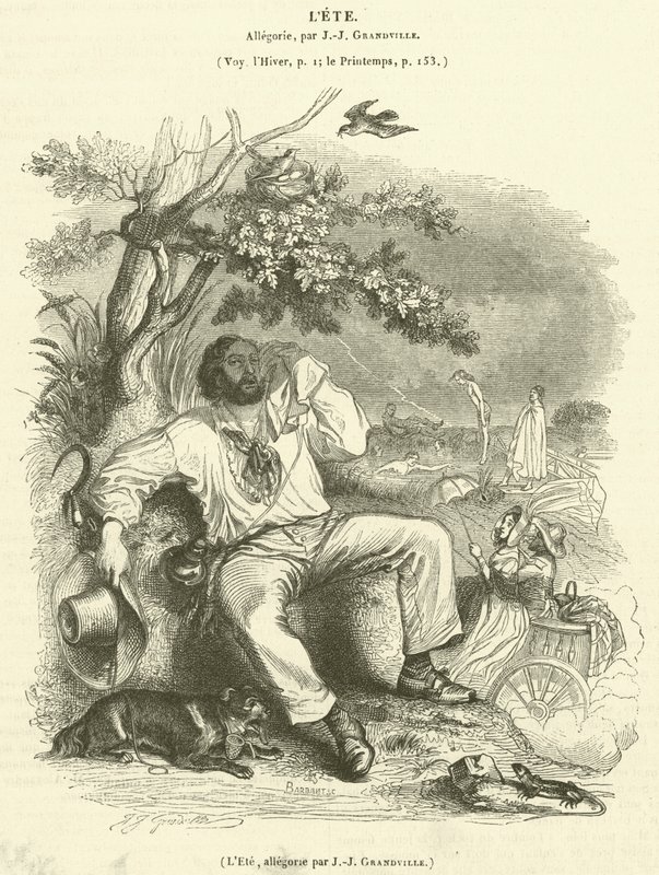 Der Sommer, Allegorie von French School