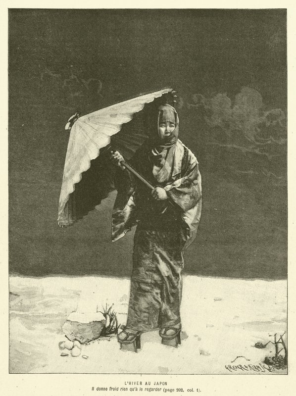 Der Winter in Japan (Stich) von French School
