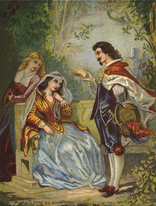 La Lecture du Madrigal von French School