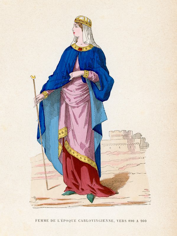 Dame, 890-900 von French School