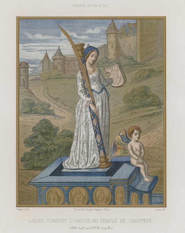 Laura am Tempel der Keuschheit von French School