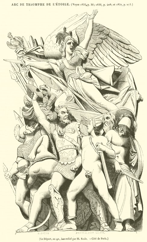 Der Aufbruch, oder 92, Basrelief von French School