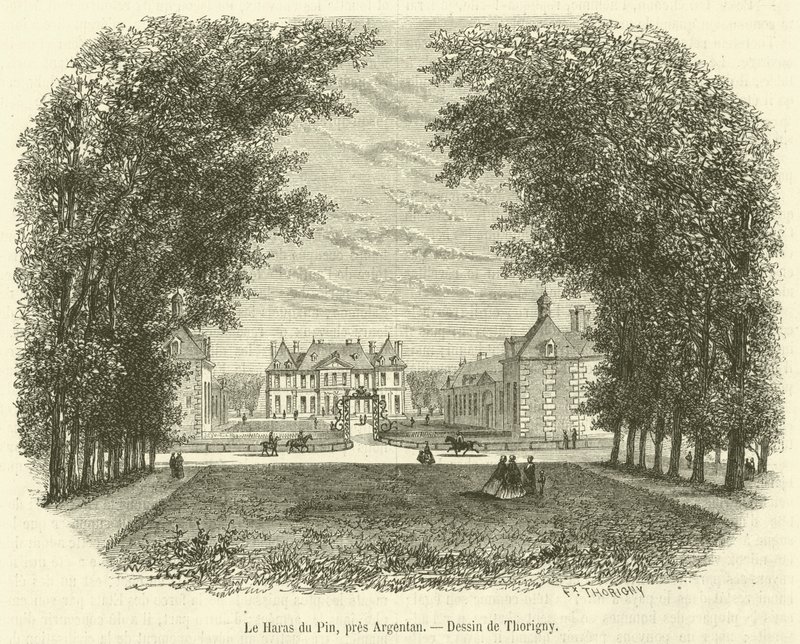 Le Haras du Pin, bei Argentan (Stich) von French School