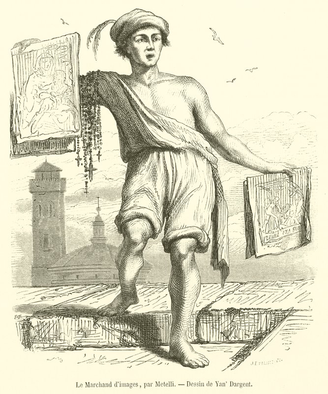 Der Bilderhändler von French School