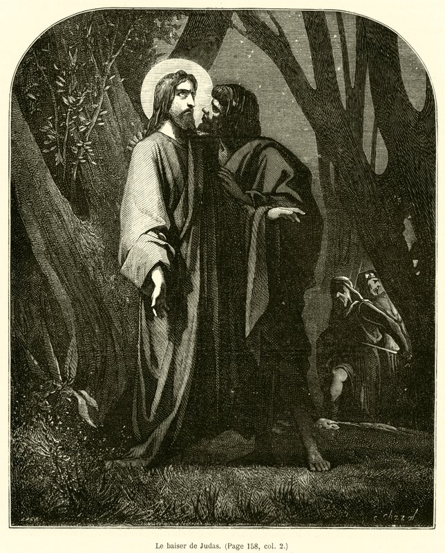 Der Kuss des Judas von French School