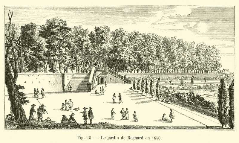 Der Garten von Regnard im Jahr 1650 von French School