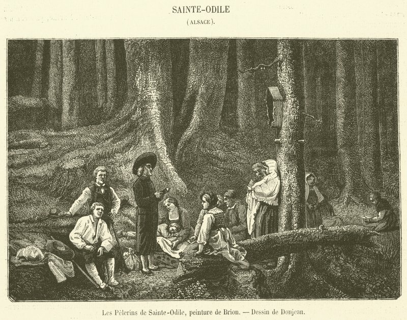 Die Pilger von Sainte-Odile (Stich) von French School