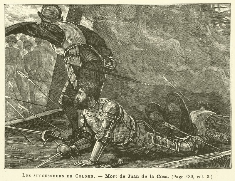 Die Nachfolger von Kolumbus (Stich) von French School
