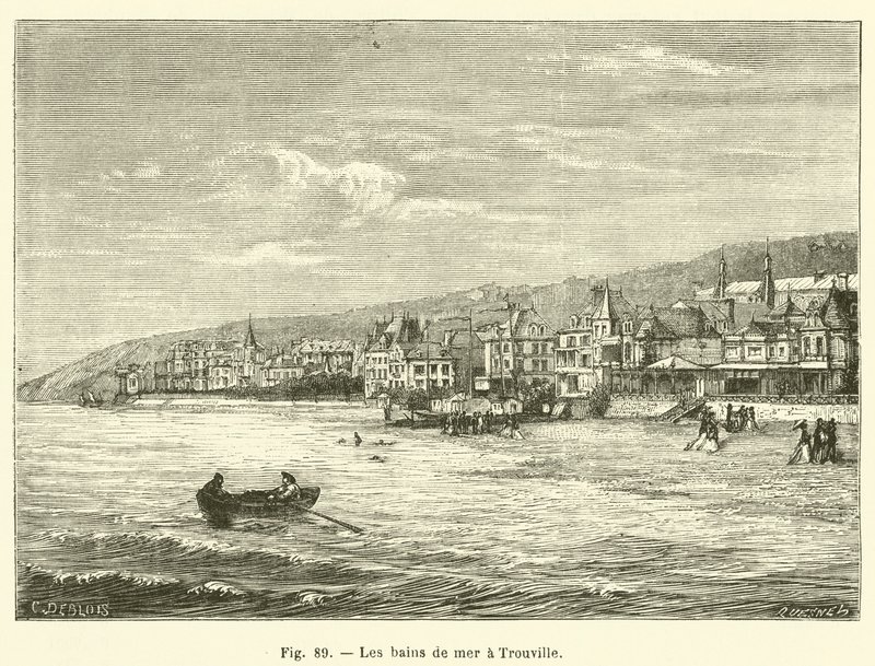 Die Seebäder in Trouville von French School
