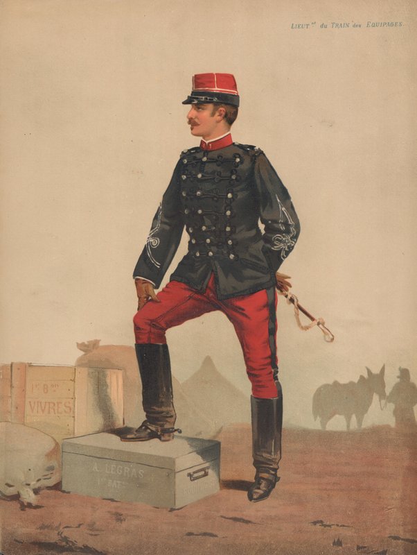 Leutnant des Train des Equipages von French School